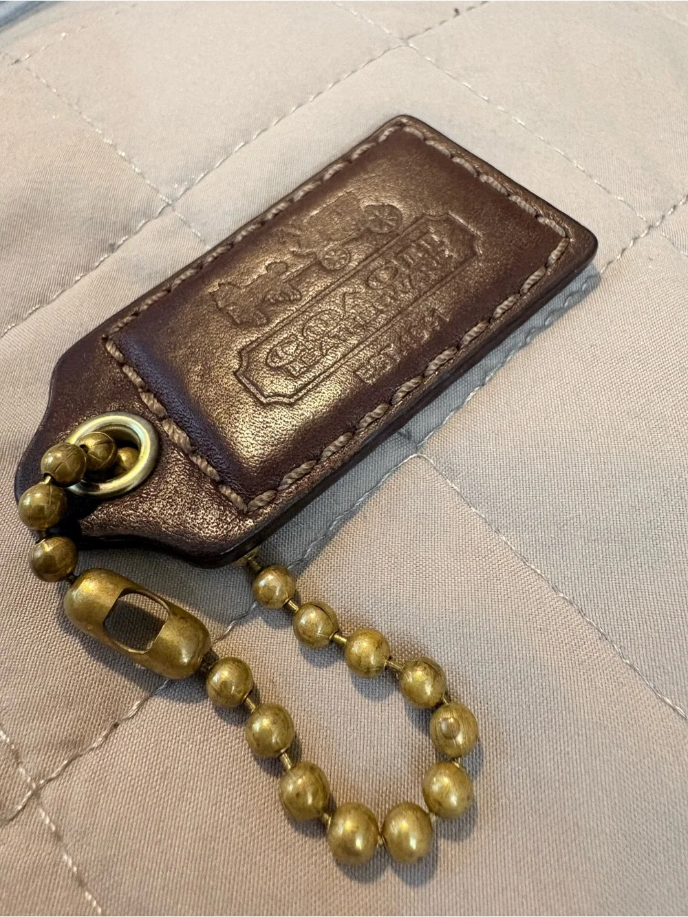 3 inch Oversized 1941 Collection Leather Hangtag – Chocolate Brown